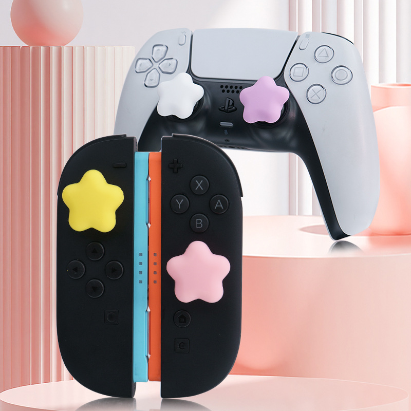 Gaming Accessories Girly - 스타 모양 실리콘 엄지 그립, 스위치