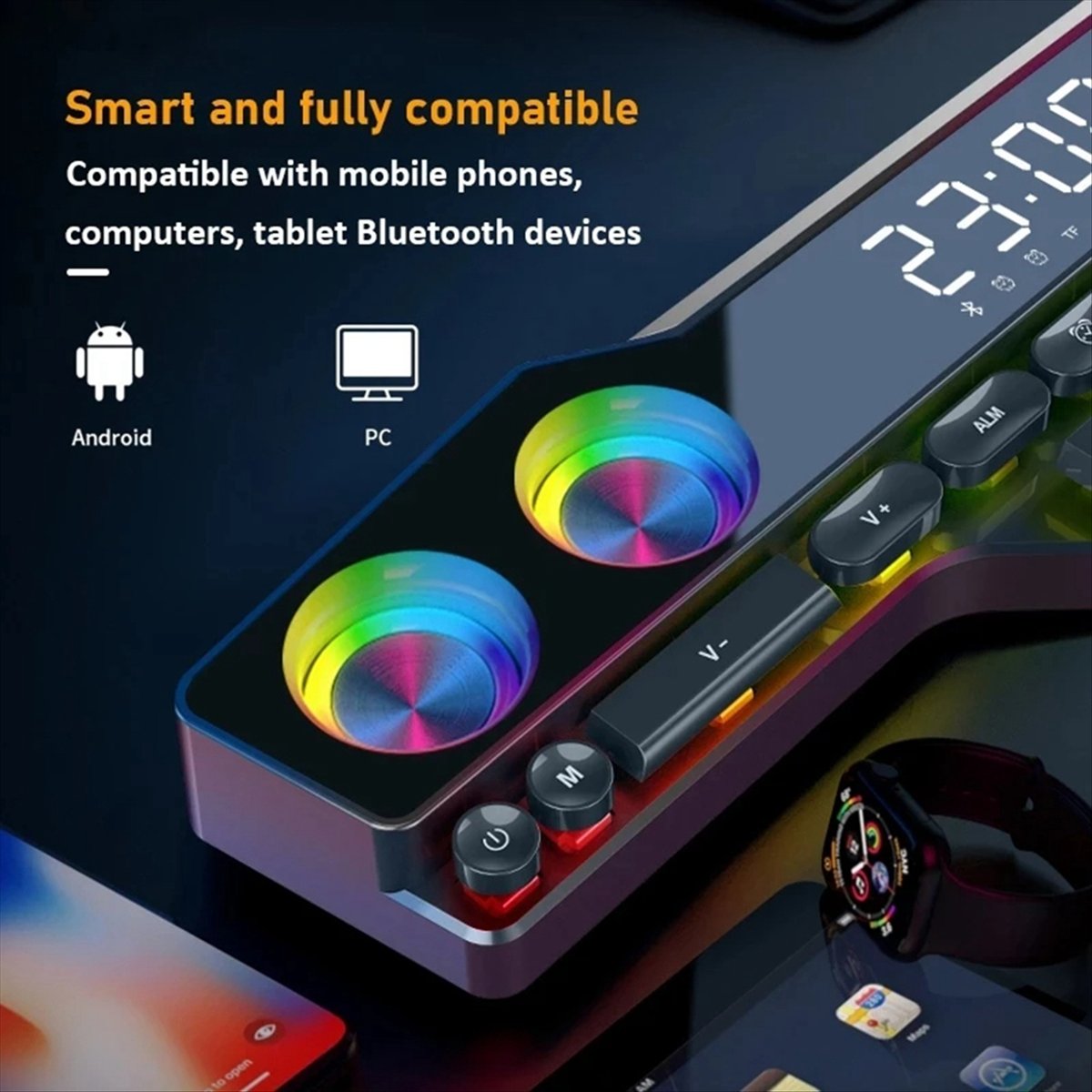 DTC5 V18 눈부신 컬러 스피커 홈 데스크탑 컴퓨터 - Gaming Accessories Kit 리뷰 및 가격