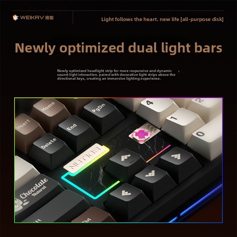WEIKAV NUT108 기계식 키보드 알루미늄 합금  - Gaming Accessories Kit 리뷰 및 가격