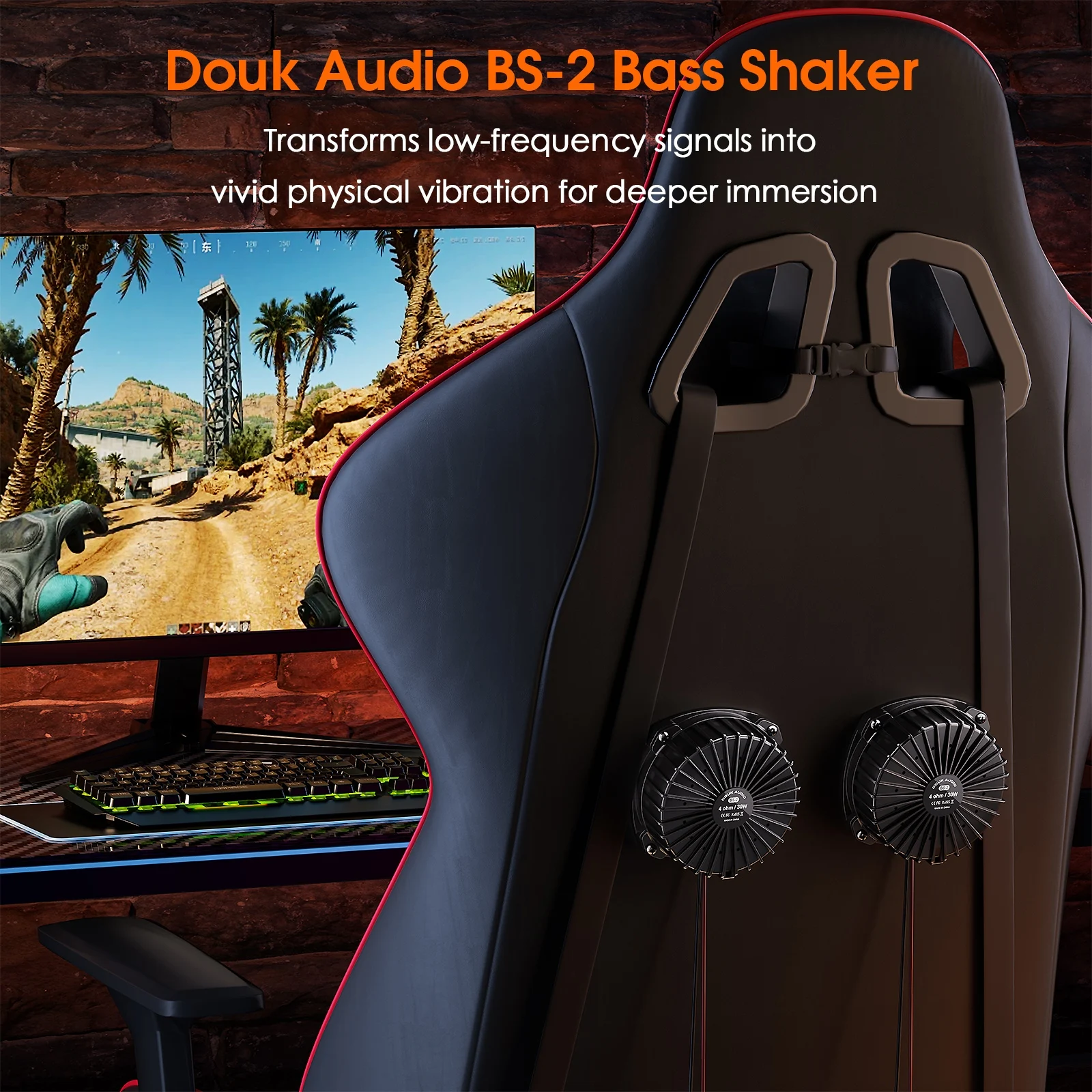 Douk Audio BS-2 30W 4Ω 게임용 의자용 - Gaming Accessories Kit 리뷰 및 가격