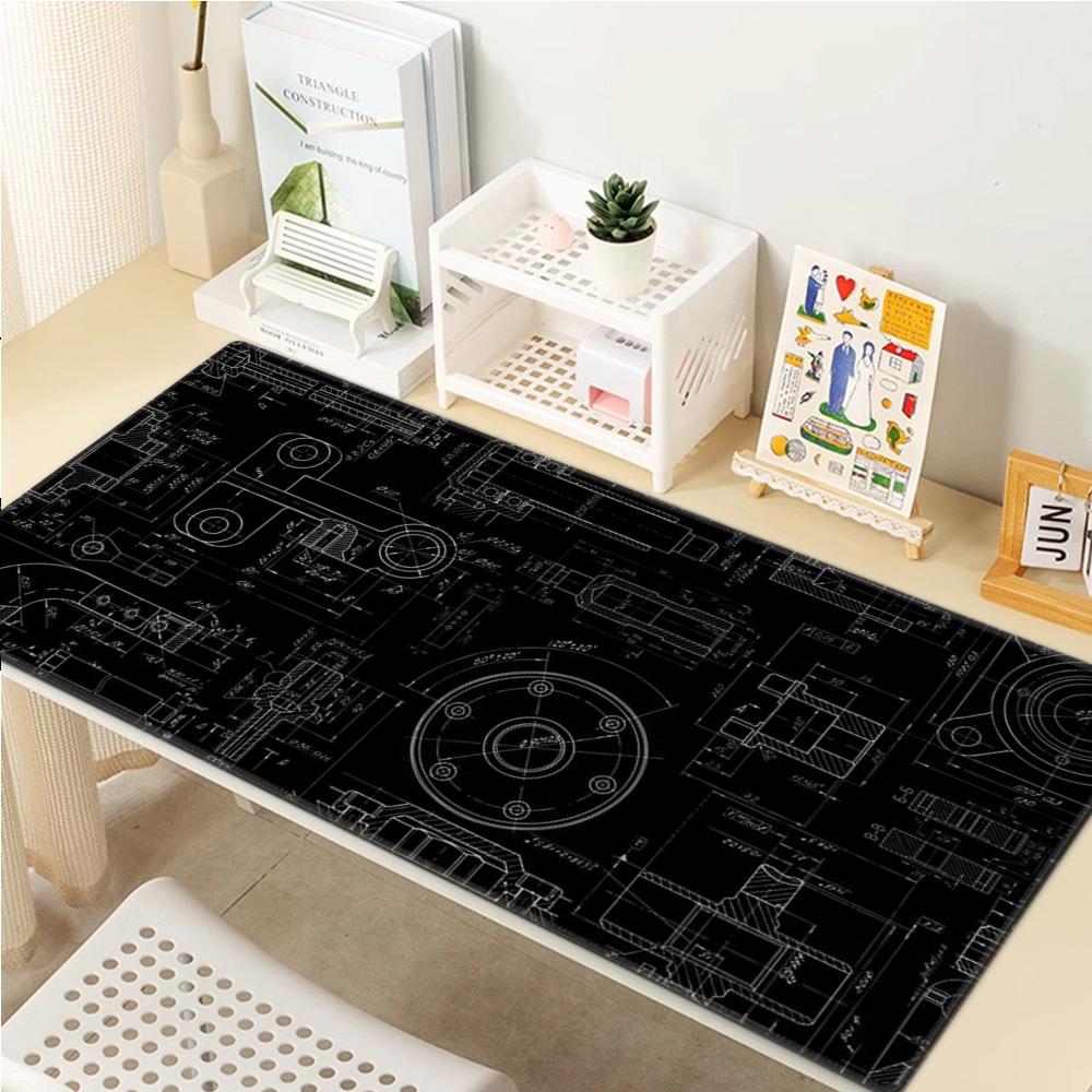 천연 고무 카펫 미끄럼 방지 테이블 매트, 기계식 그림 - Gaming Accessories Drawing 리뷰 및 가격