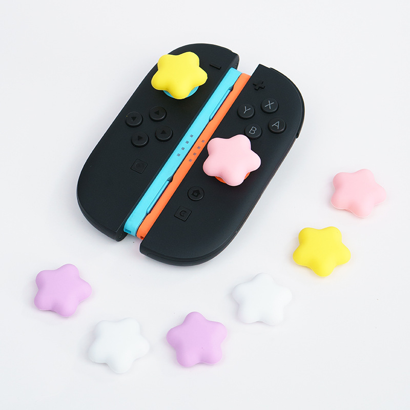 스타 모양 실리콘 엄지 그립, 스위치 2 조이콘 호환  - Gaming Accessories Girly 리뷰 및 가격