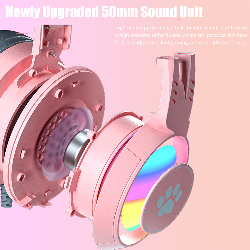 귀여운 고양이 귀 게임용 헤드폰, 마이크 포함, 소음  - Gaming Accessories Girly 리뷰 및 가격