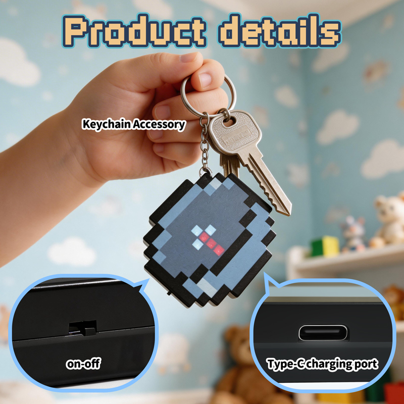 2026 신형 충전식 픽셀 나침반 열쇠고리 휴대용 이동 - Gaming Accessories Girly 리뷰 및 가격